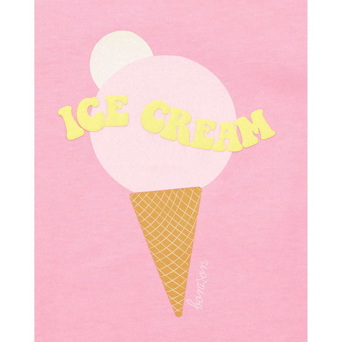Bonton Bubble Gum Pink Ice Cream Tee