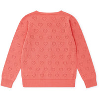 Bonton Mask Pink Openwork Cardigan