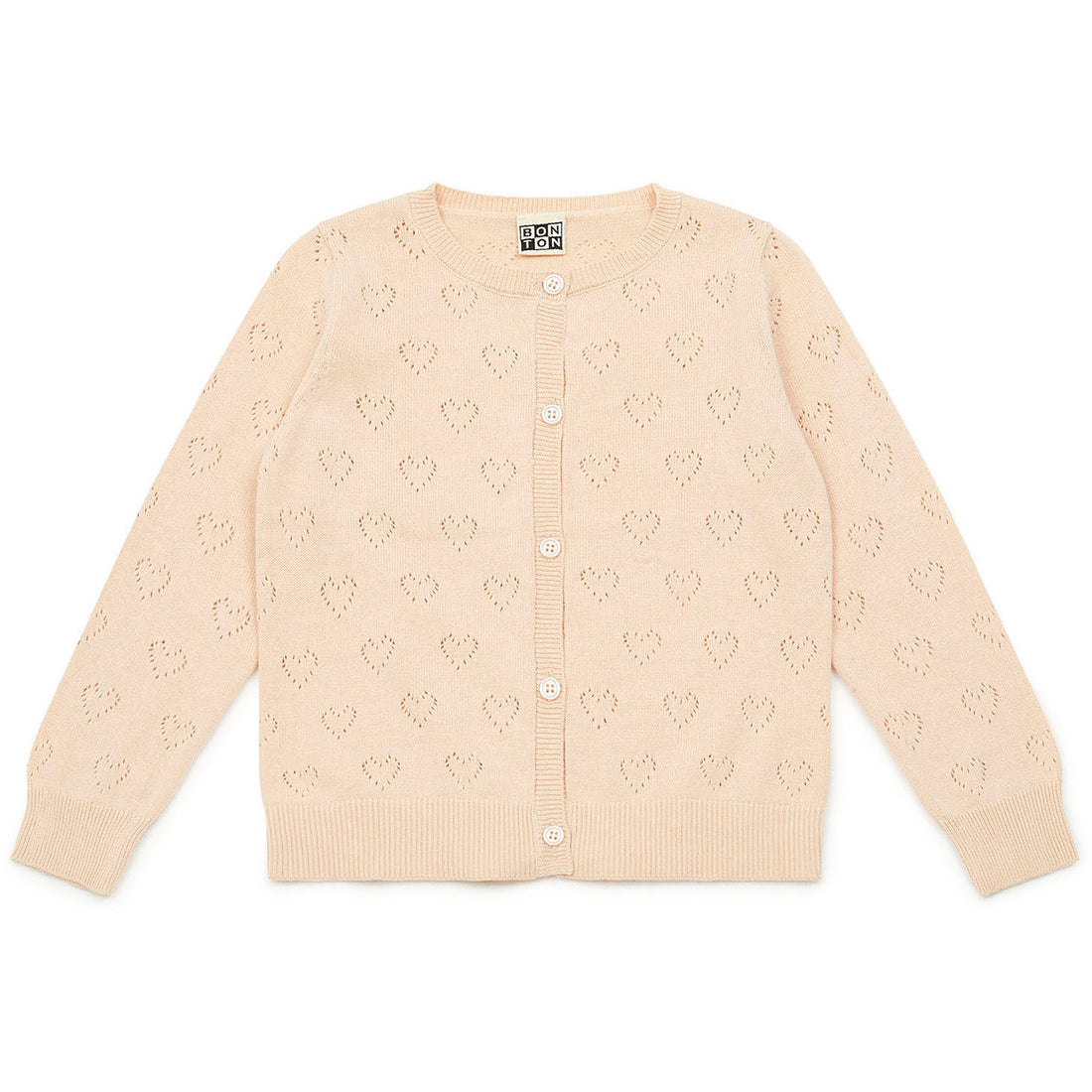 Bonton Nude Openwork Cardigan