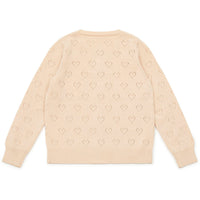 Bonton Nude Openwork Cardigan