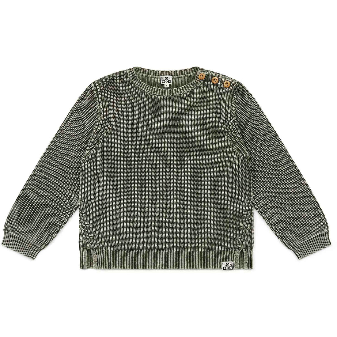 Bonton Khaki Canyon Knit Pullover