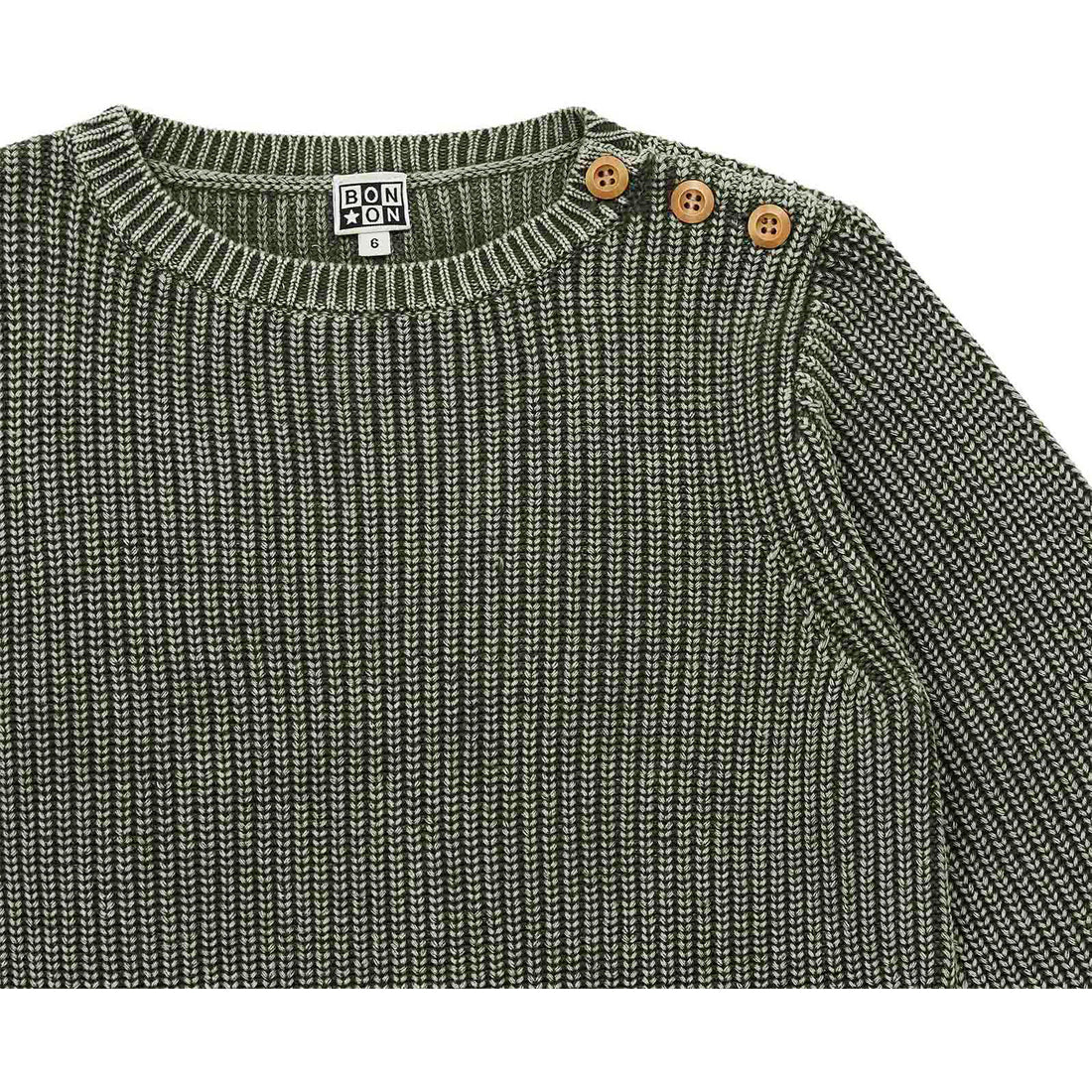 Bonton Khaki Canyon Knit Pullover