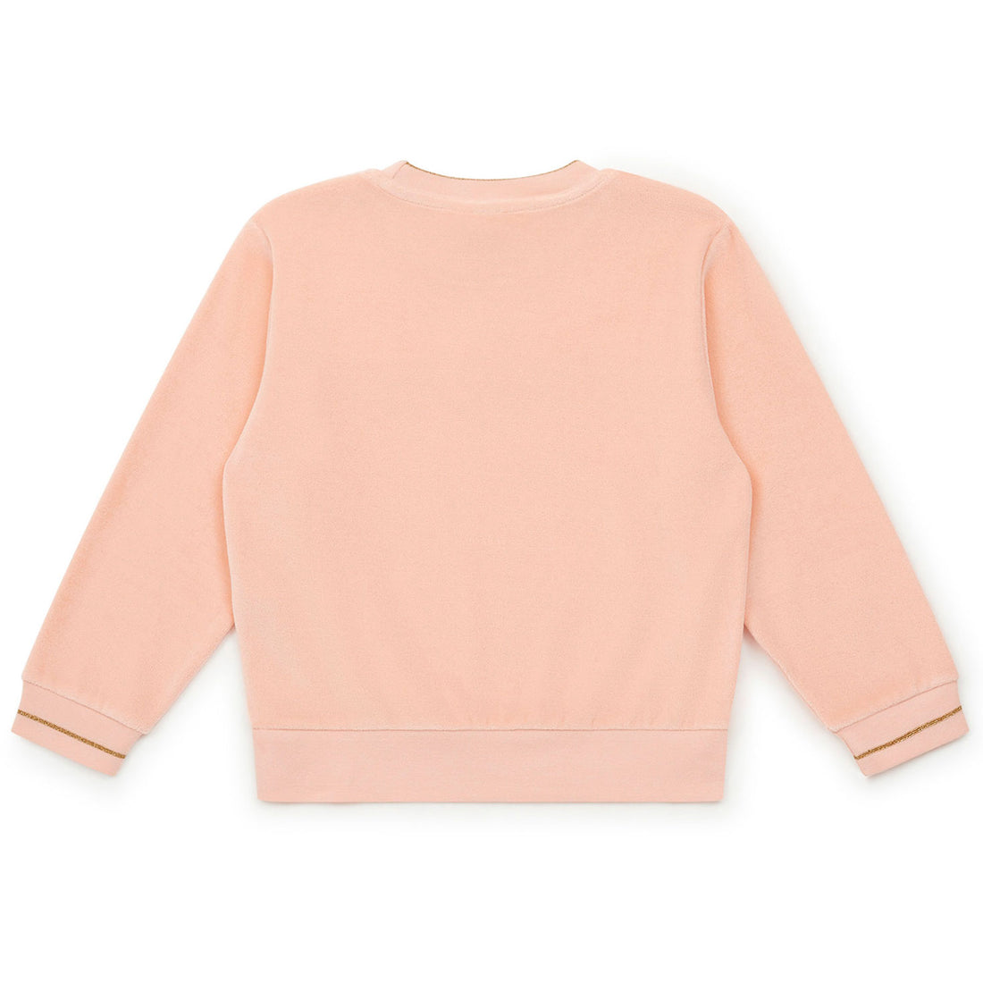 Bonton Shell Pink Terry Logo Sweatshirt