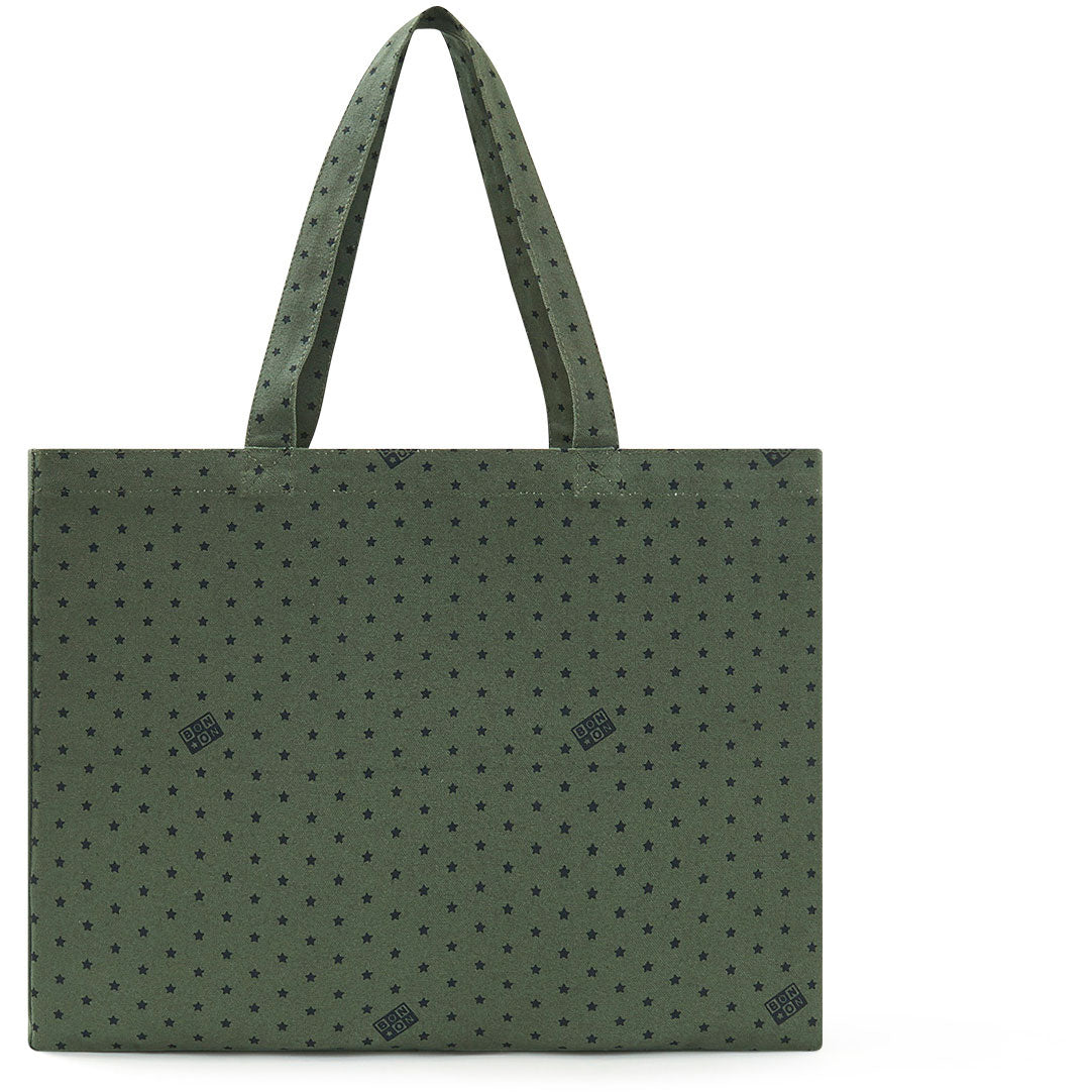 Bonton Green Pinstripe Mini Totoe