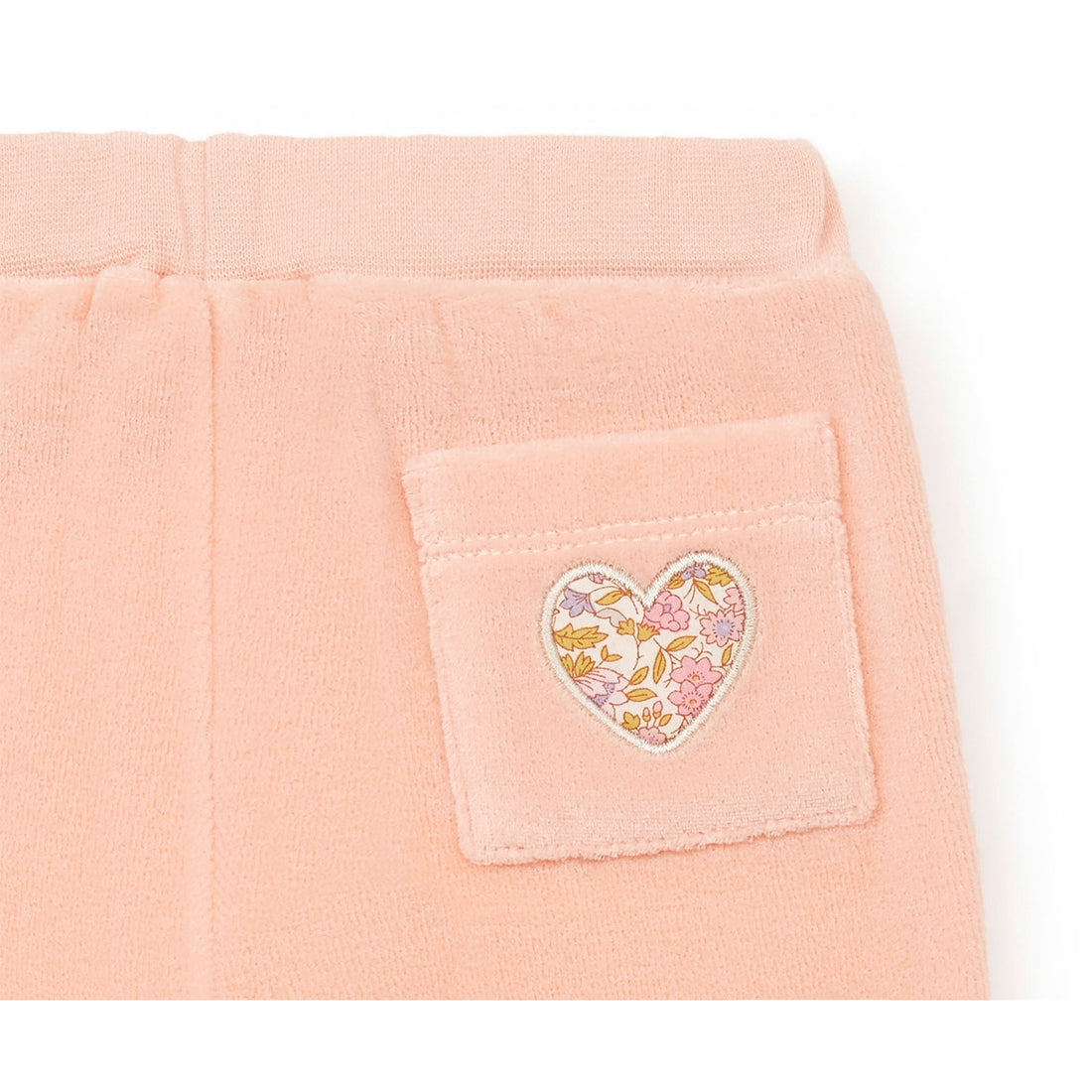 Bonton Shell Pink Terry Baby Sweatpants