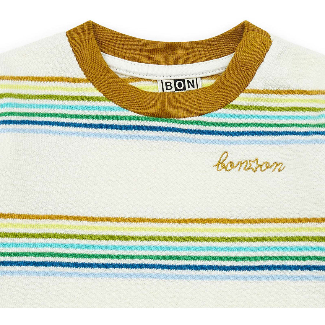 Bonton Rainbow Stripe Baby Boy Tee