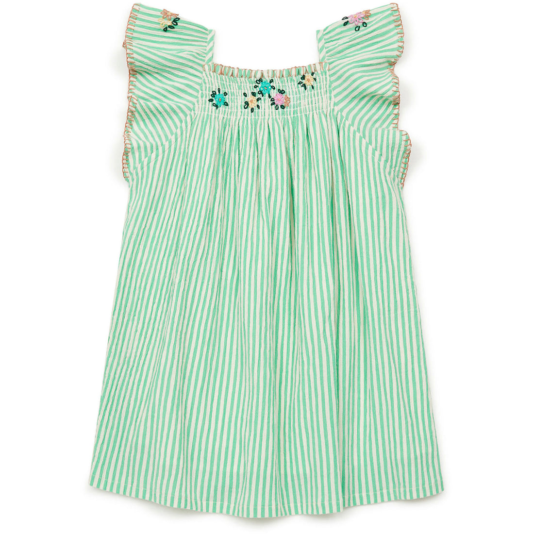 Bonton Green Stripe Reveuse Dress