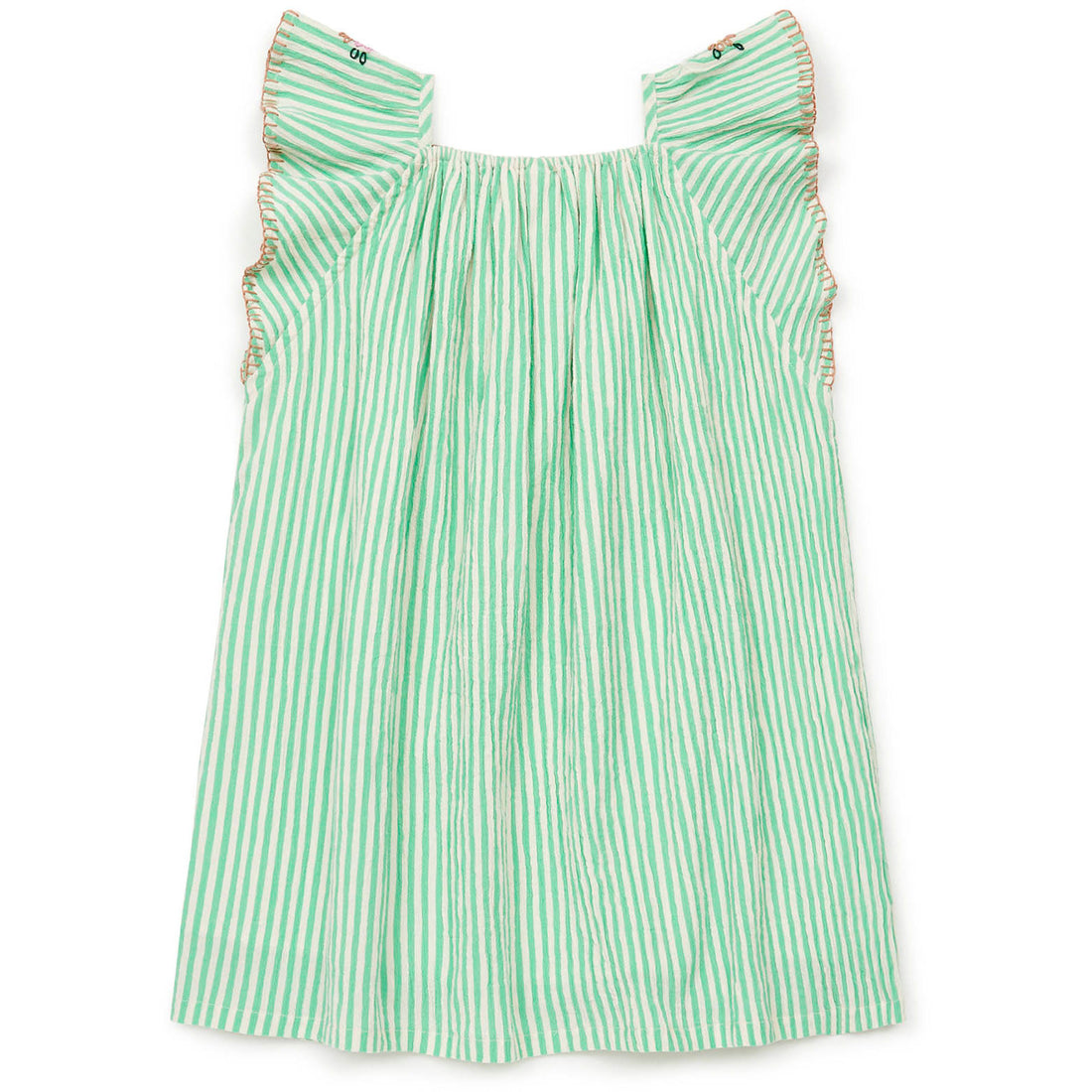 Bonton Green Stripe Reveuse Dress
