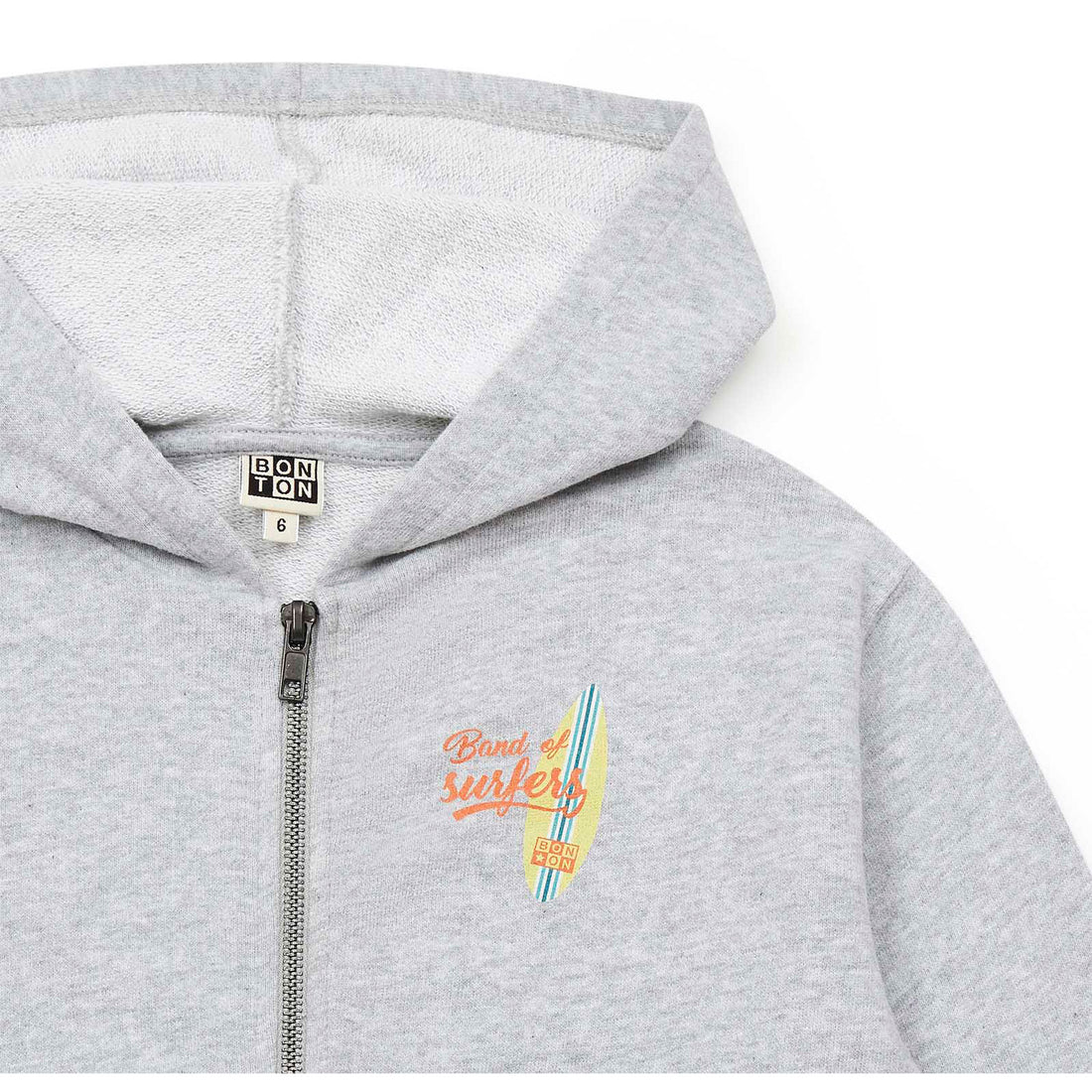 Bonton Grey Surfer Zip-up