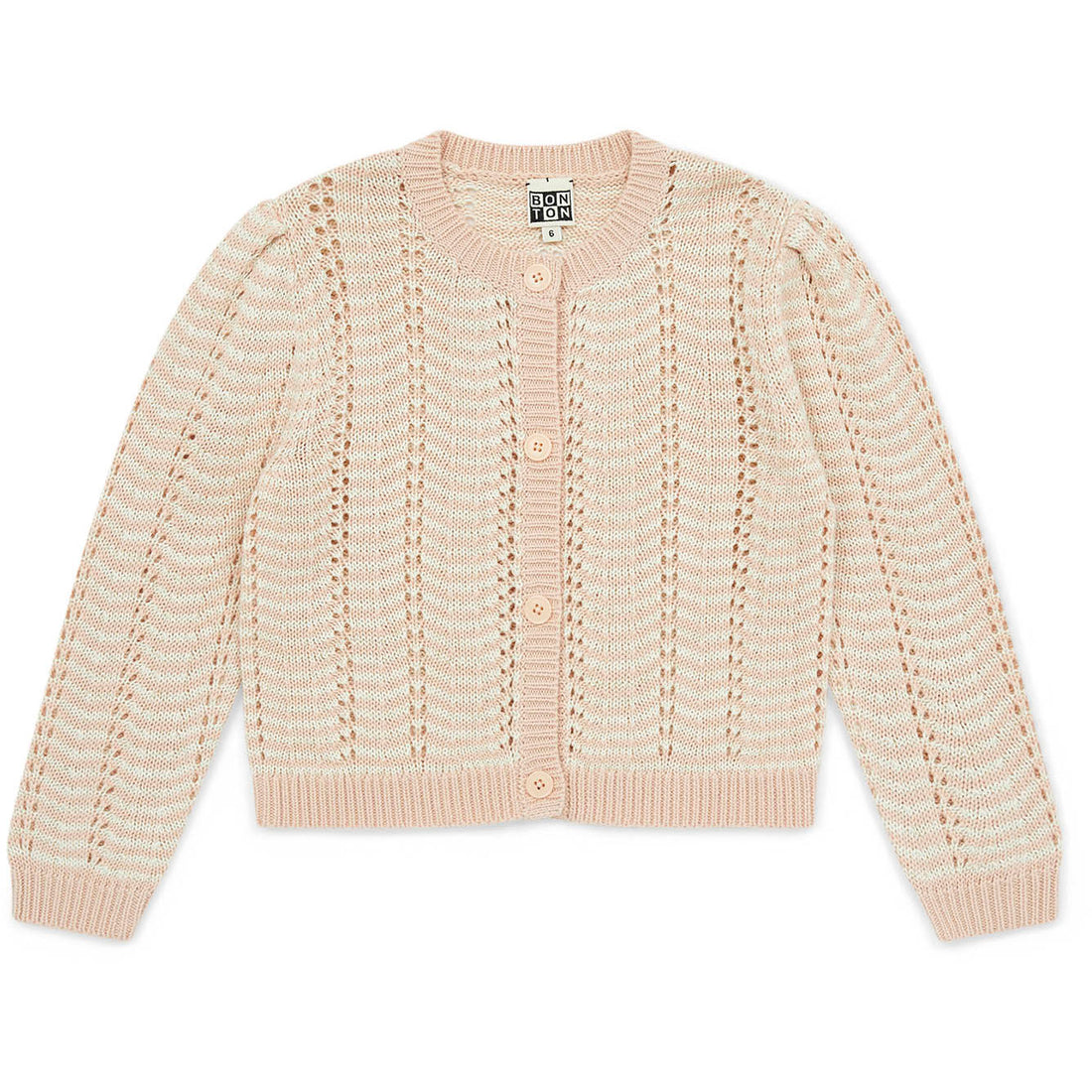 Bonton Shell Pink Tiffany Cardigan