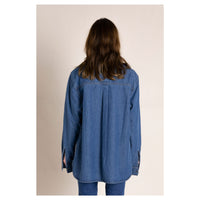 Finger in the Nose Enara Blue Denim Long Sleeve Shirt