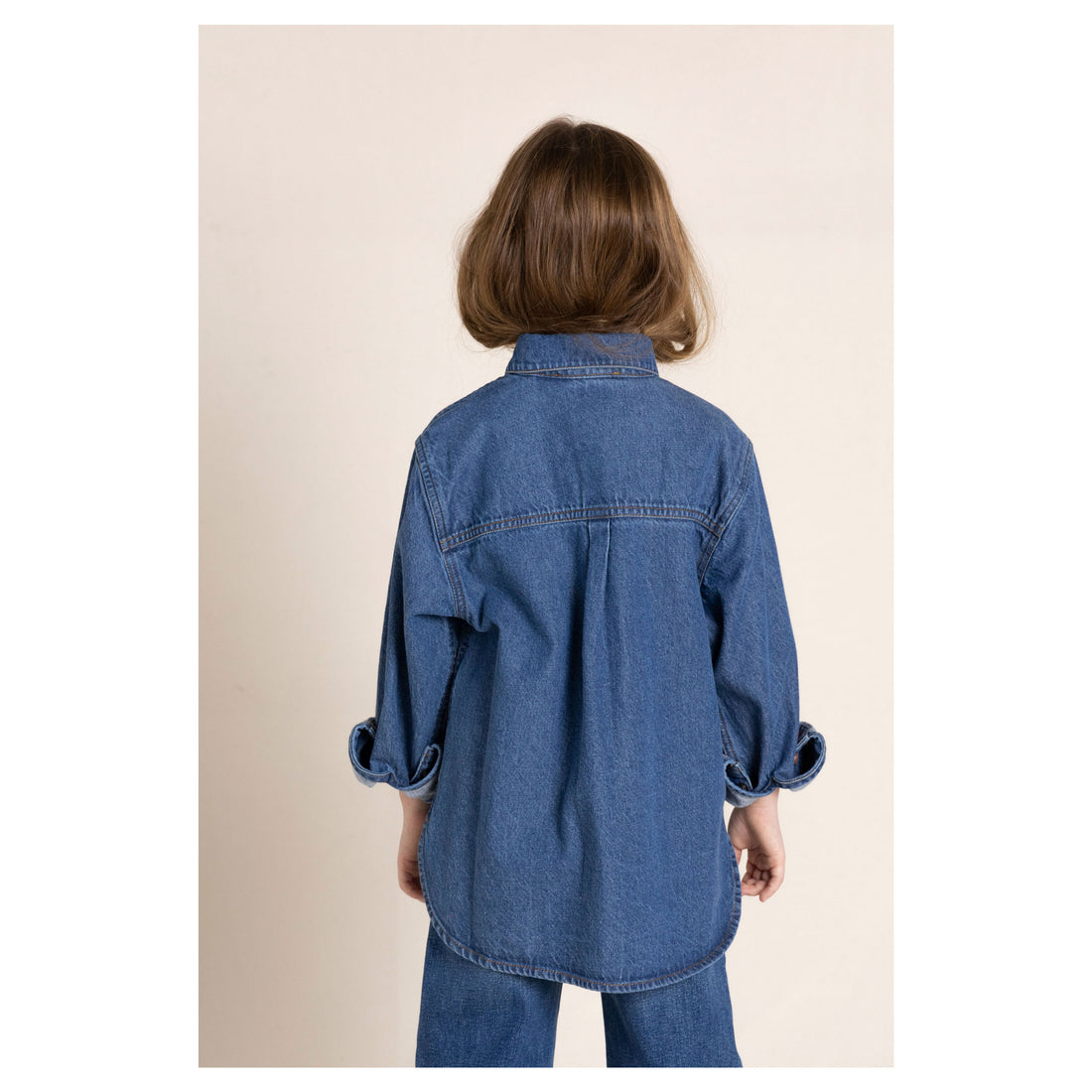 Finger in the Nose Enara Blue Denim Long Sleeve Shirt