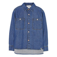 Finger in the Nose Enara Blue Denim Long Sleeve Shirt