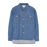 Finger in the Nose Enara Blue Denim Long Sleeve Shirt
