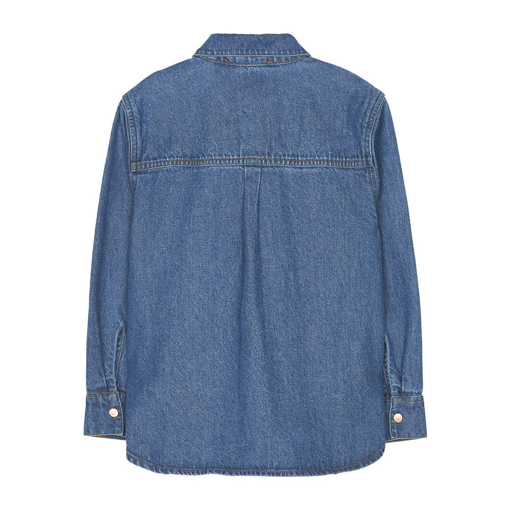 Finger in the Nose Enara Blue Denim Long Sleeve Shirt