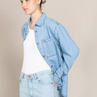 Finger in the Nose Enara Bleached Blue Long Sleeve Shirt
