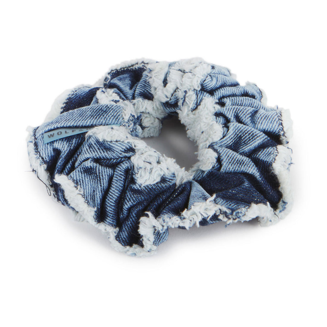 Wolf and Rita Denim Engrcia Scrunchie