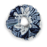 Wolf and Rita Denim Engrcia Scrunchie