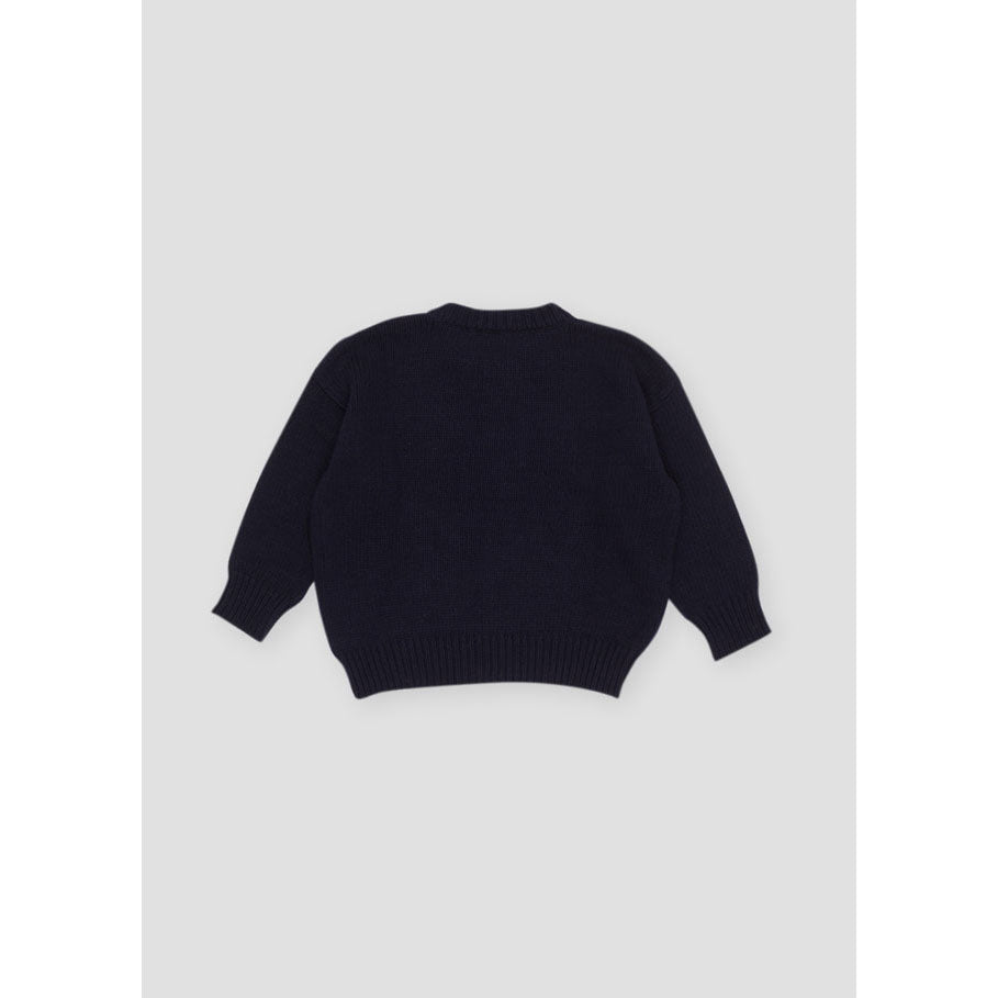 The New Society Navy Enzo Sweater