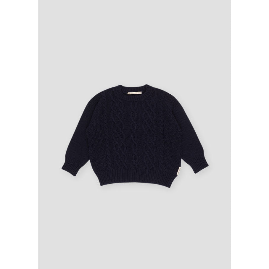The New Society Navy Enzo Sweater