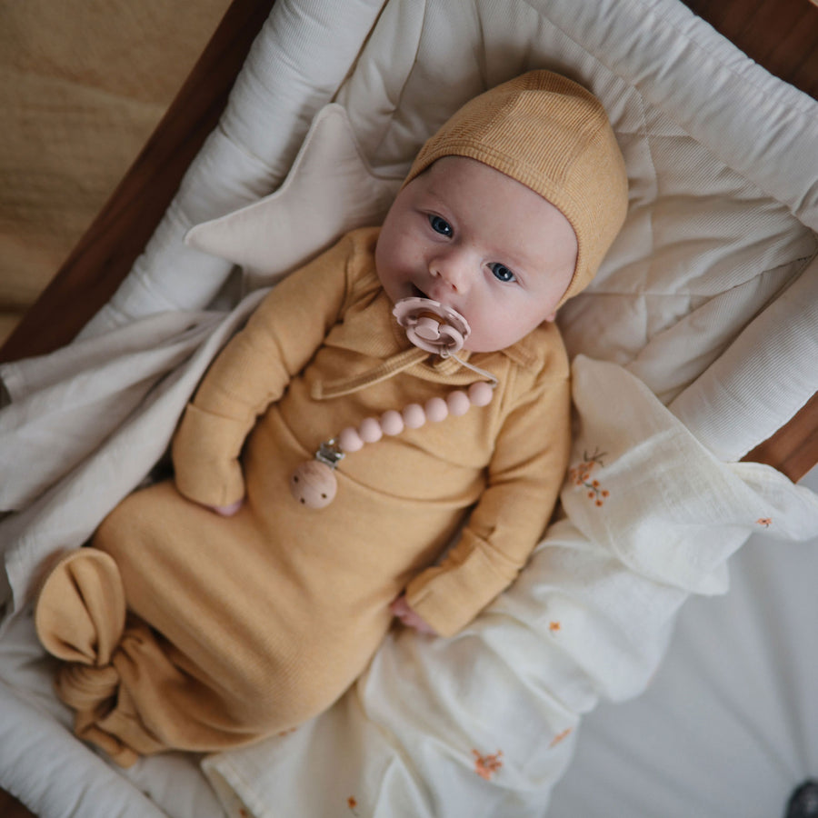 Mushie Muslin Swaddle Blanket Organic Cotton - Flowers