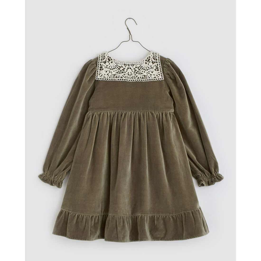Little Cotton Clothes Artichoke Velvet Elvie Dress