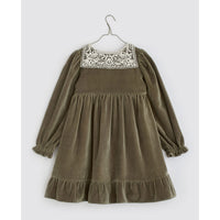 Little Cotton Clothes Artichoke Velvet Elvie Dress