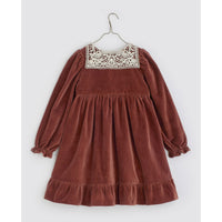 Little Cotton Clothes Copper Velvet Elvie Dress