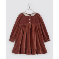 Little Cotton Clothes Copper Velvet Elvie Dress