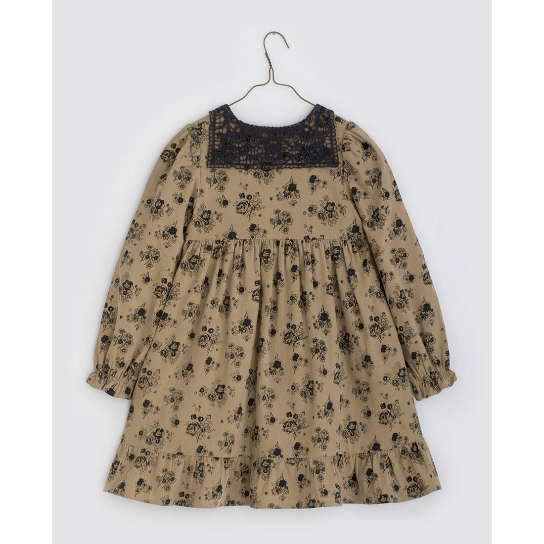 Little Cotton Clothes Floral Rose Cord Elvie Dress