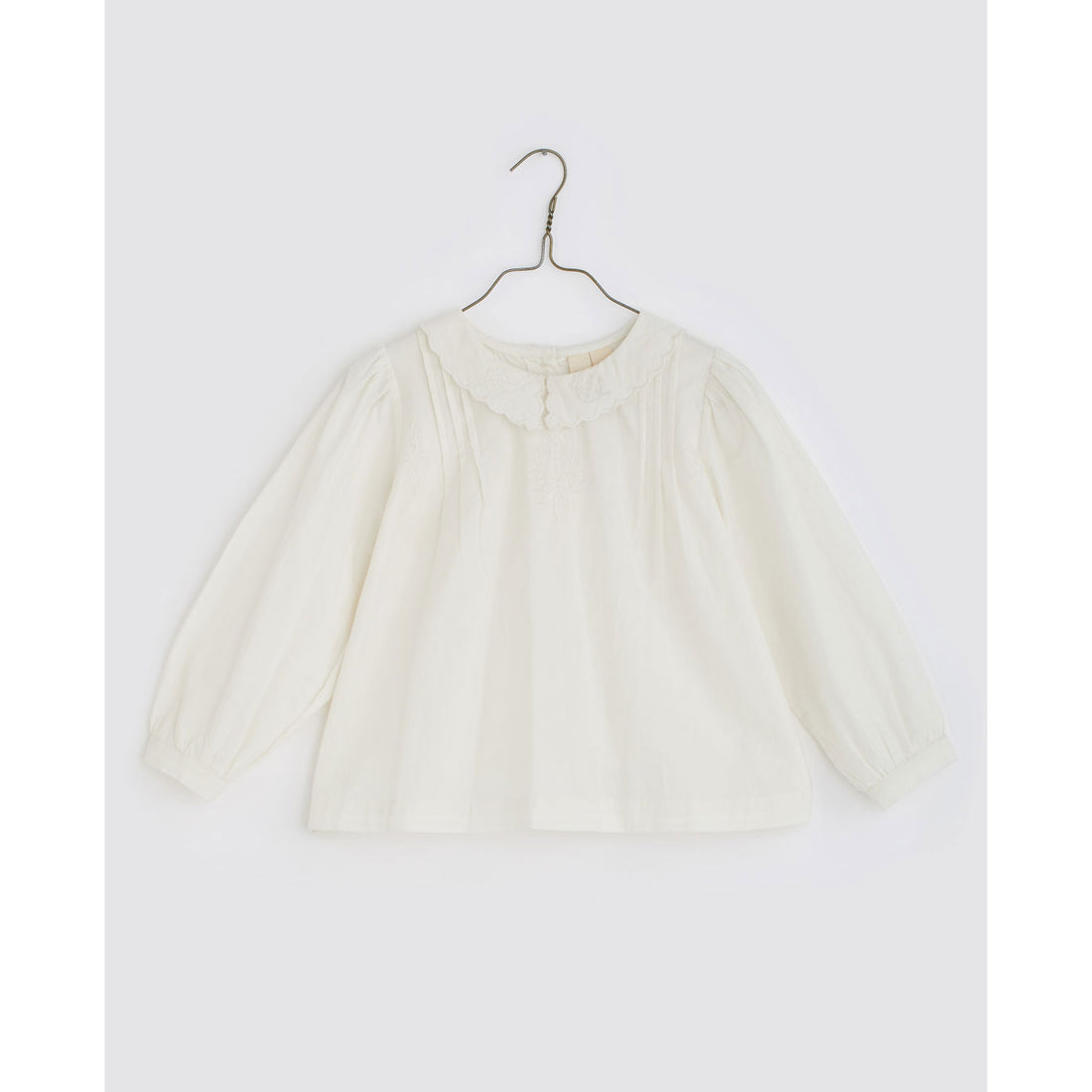 Little Cotton Clothes Off White Embroidered Wendy Blouse