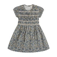 Little Cotton Clothes Blue Midsummer Floral Evelyn Dress