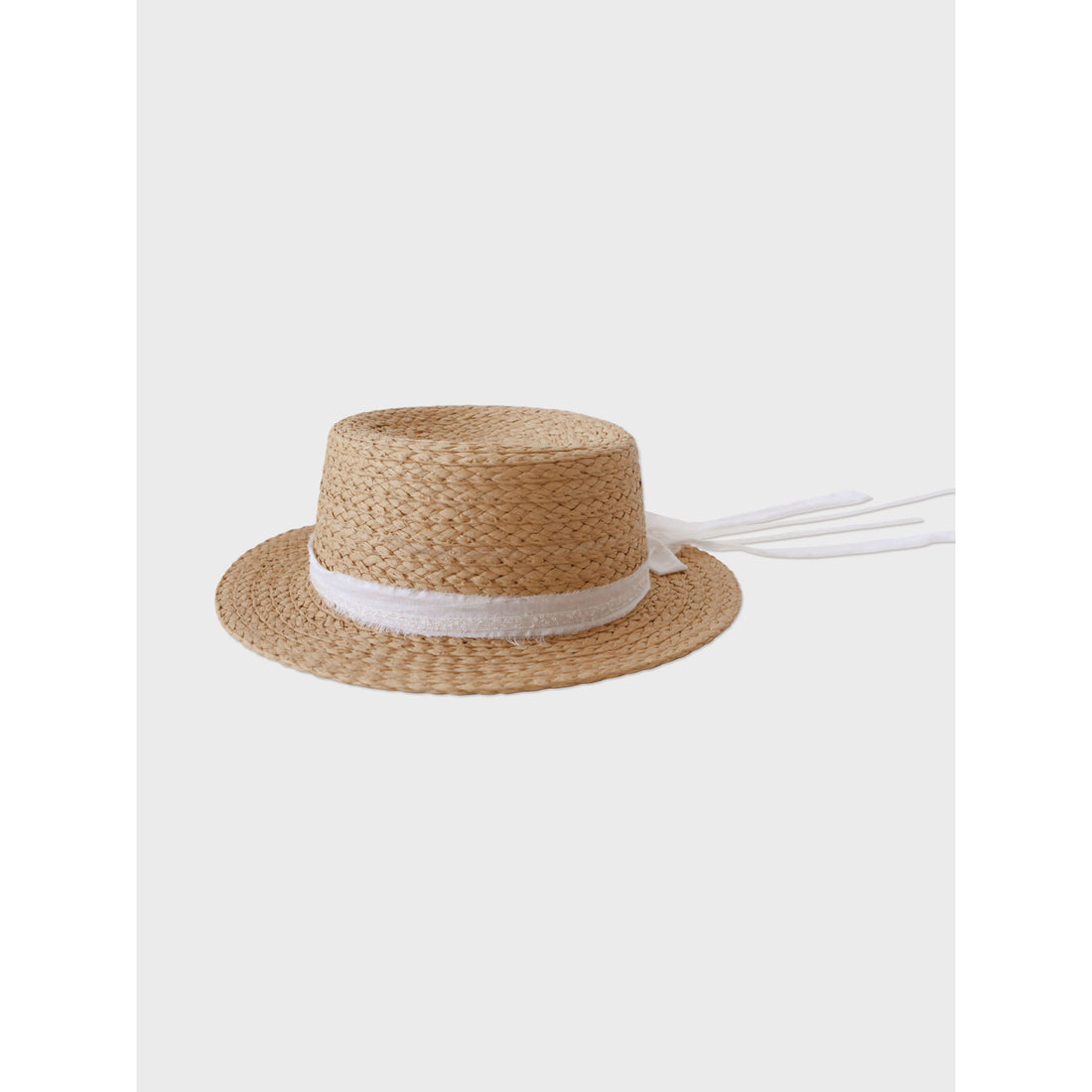 Louisiella Oprah Boater Hat- White