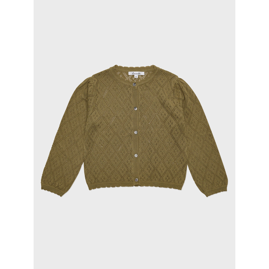 Louisiella Bellute Knit Cardigan- Olive