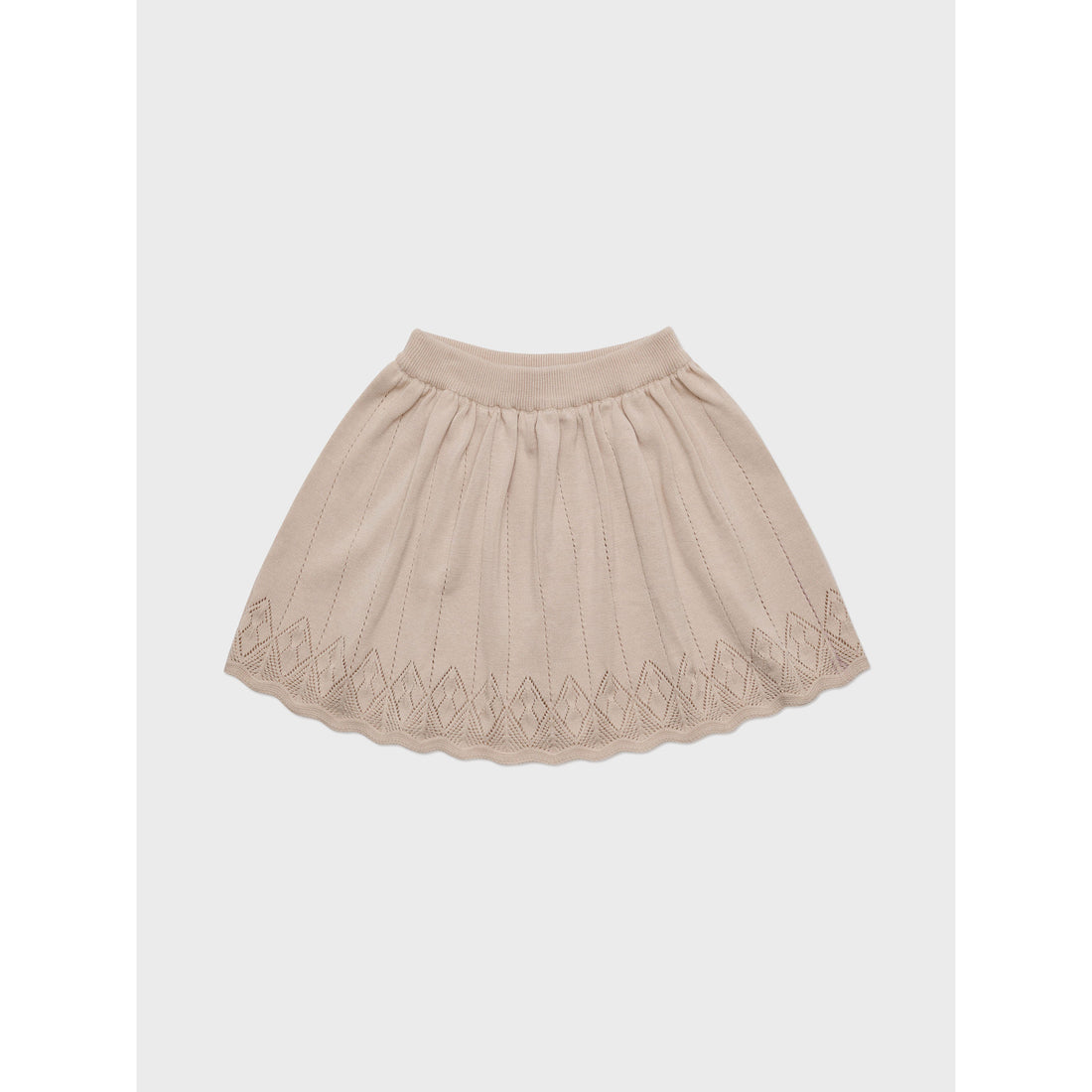 Louisiella Novella Knit Skirt- Pink Beige