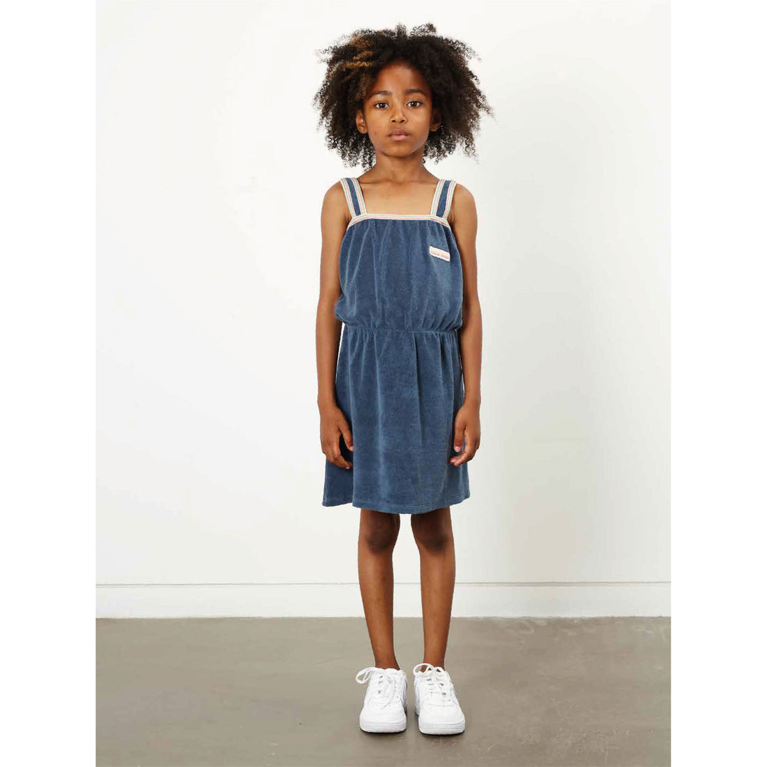 Hundred Pieces Marled Blue Coolifornia Terry Dress