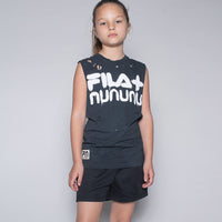 NUNUNU Black Fila X Nununu Deconstructed Sleeveless Shirt