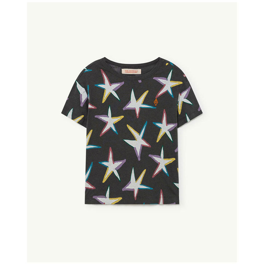 The Animals Observatory Black White Stars Rooster T-Shirt