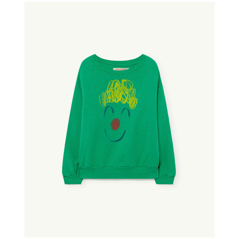 The Animals Observatory Green Clown Bear Sweatshirt