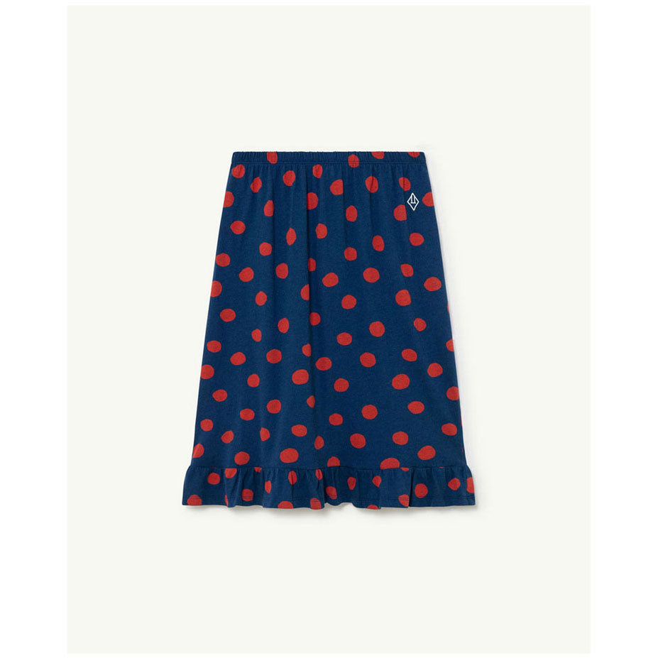 The Animals Observatory Blue Red Dot Sparrow Skirt