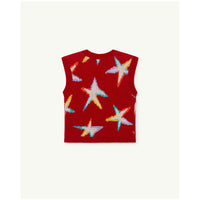 The Animals Observatory Red Logo Stars Bat Vest