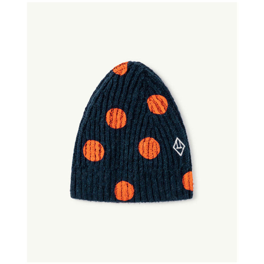 The Animals Observatory Navy Red Dots Pony Hat