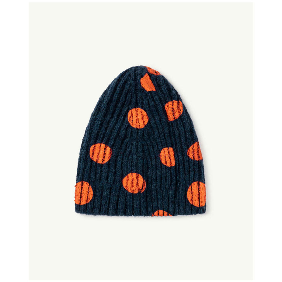 The Animals Observatory Navy Red Dots Pony Hat