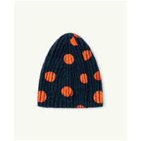 The Animals Observatory Navy Red Dots Pony Hat