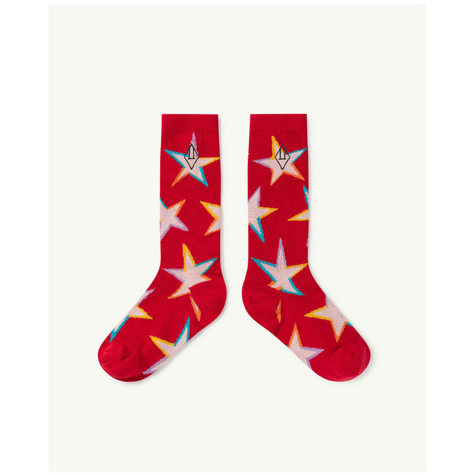 The Animals Observatory Red Logo Worm Socks