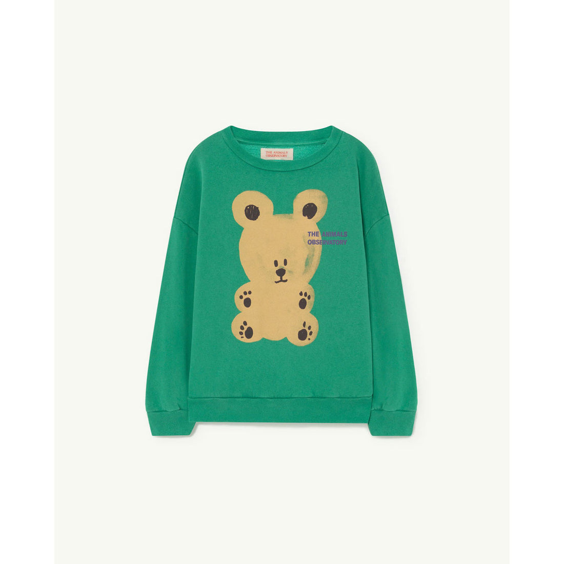 The Animals Observatory Green Bear Bear Kids Sweatshirt