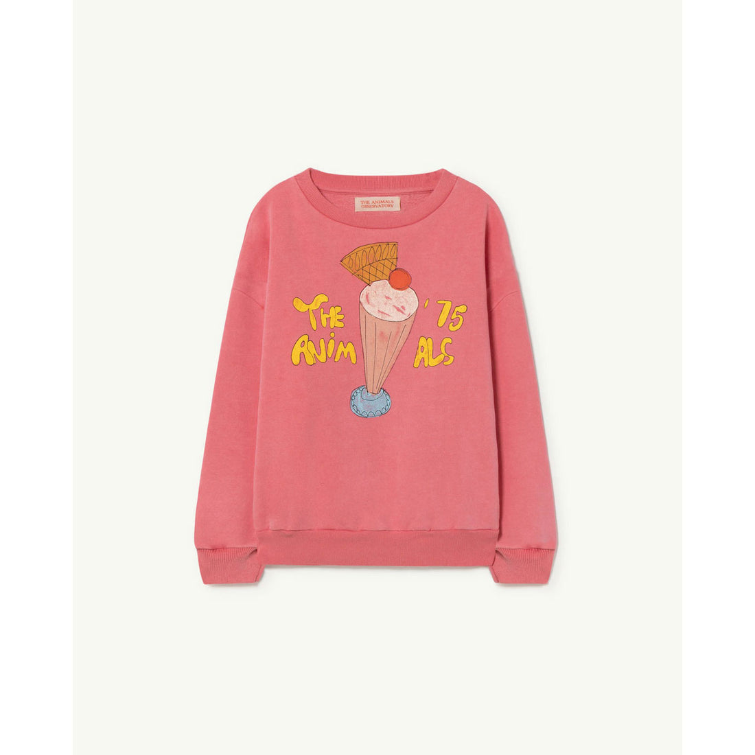 The Animals Observatory Pink Ice Cream Bear Sweatshirt