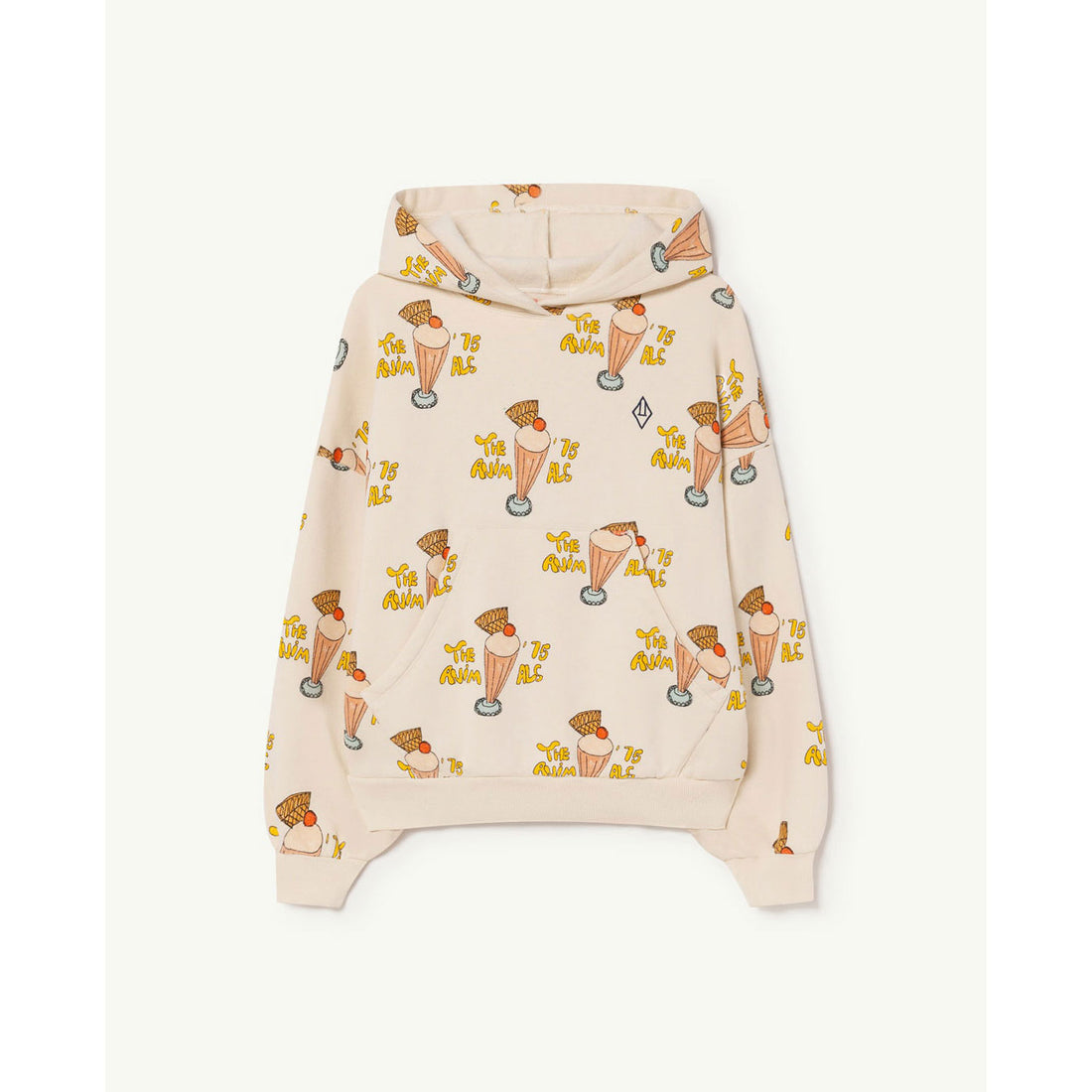 The Animals Observatory White Ice Cream Beaver Hoodie