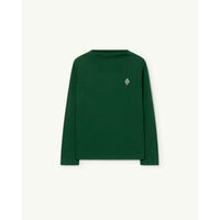 The Animals Observatory Green Logo Deer T-Shirt