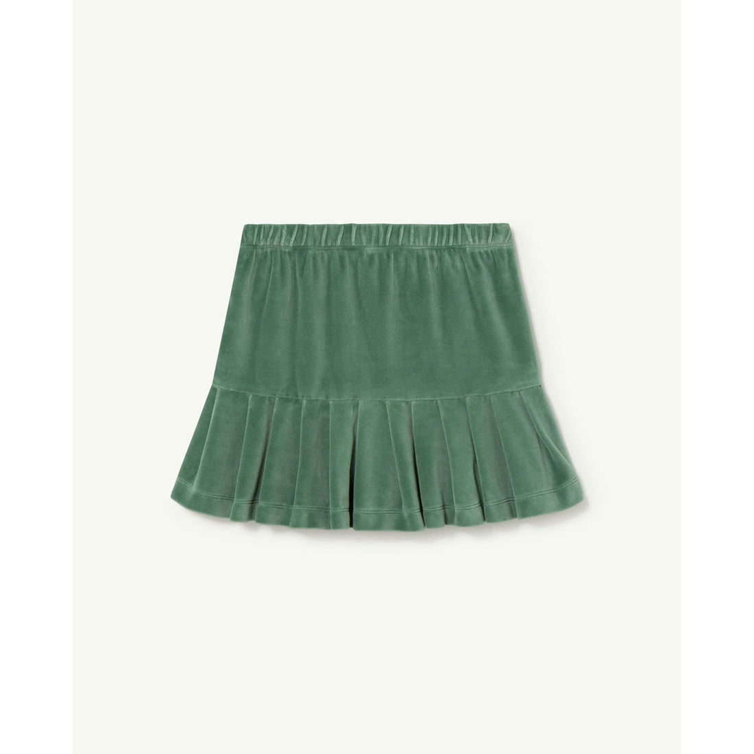 The Animals Observatory Green Logo Velvet Bird Skirt